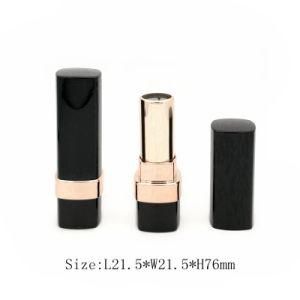 Factory Price Cosmetic Packaging Black Square Empty Lipstick Tubes