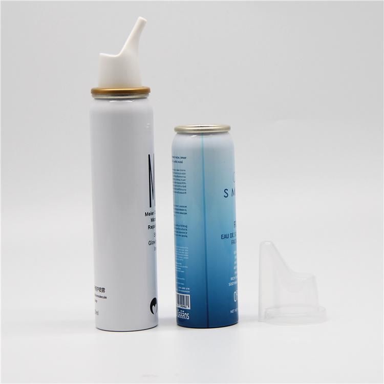 Factory Wholesale Metal Aerosol Spray Bottles/Diameter 35mm X Height 140mm Aluminum Aerosol Cans with Nasal Sprayer