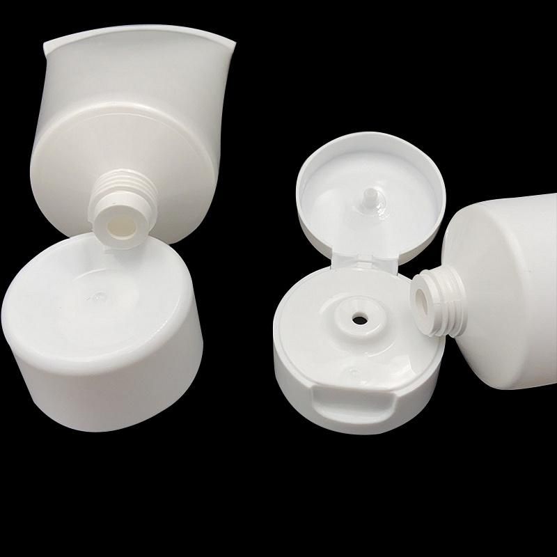 Cosmetic Packaging Empty Cream Lotion Plastic PE Soft Tube with Black PP Screw Cap Hand Cream Tube