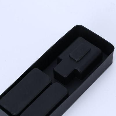 Dongguan Factory Custom PS Black Matte Charger Plastic Packaging Tray