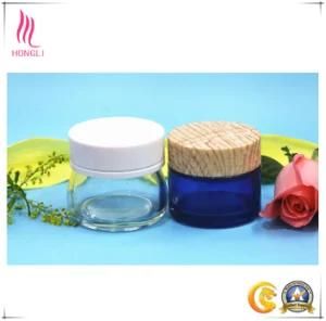 Cosmetic Packing Facial Cream Colored Glass Bottle with Screw Lid
