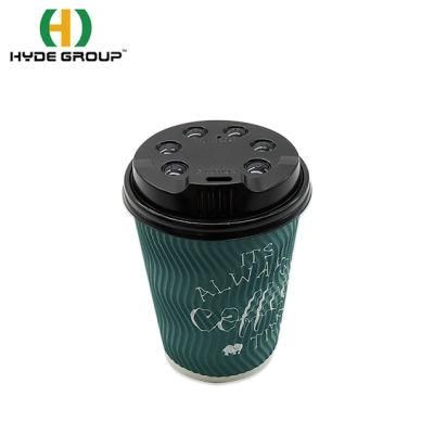 80mm 90mm Hot Drinking Lids PS Plastic Disposable Coffee Paper Cup Lid