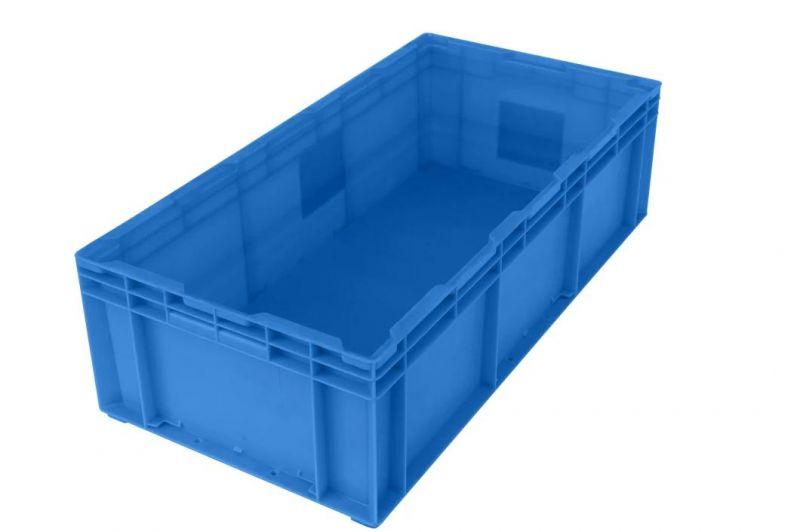HP7c Plastic Turnover Logistics Container Box HP Standard Auto Parts Logistic Box Durable Opaque Plastic Storage Boxes