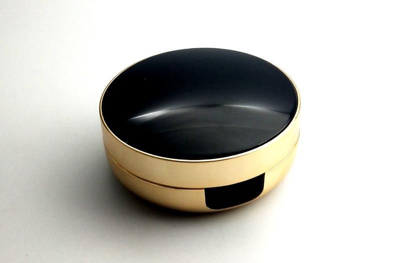 15g Elegant Black Round Empty Plastic Cushion Case for Bb Cream Cc Cream