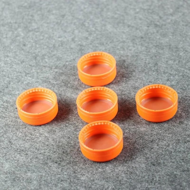 Hot Selling 38mm Plastic Caps Orange Colors for Bottle