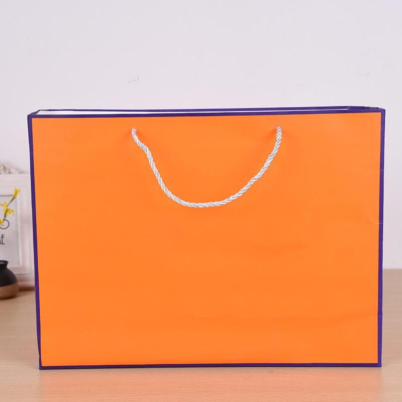 Cheap Reusable Shopping Paper Bags Logo Printed Recyclable Twisted Handle Kraft Paper Bag