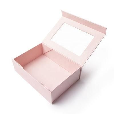 Fancy Custom Folding Paper Box with Ribbon
