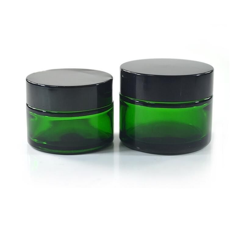30g Good Quality Clear Amber, Blue, Green Cosmetic Packaging Glass Cream Jars