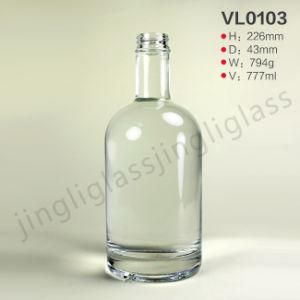 Popular 750ml Empty Vodka Spirit Whisky Juice Wine Liquor Alcohol Glass Bottle
