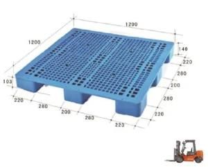 Grid Nine Feet Recyclable HDPE Plastic Pallet for Industrial Use