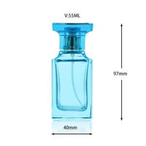 Glass Perfume Bottle Bayonet Spray Bottle Spray Color Cosmetics Empty 55ml Sub-Bottle