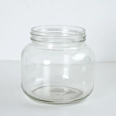 Small Round Glass Storage Jar Food Storage Container Hot Sale Empty Custom Glass Jar
