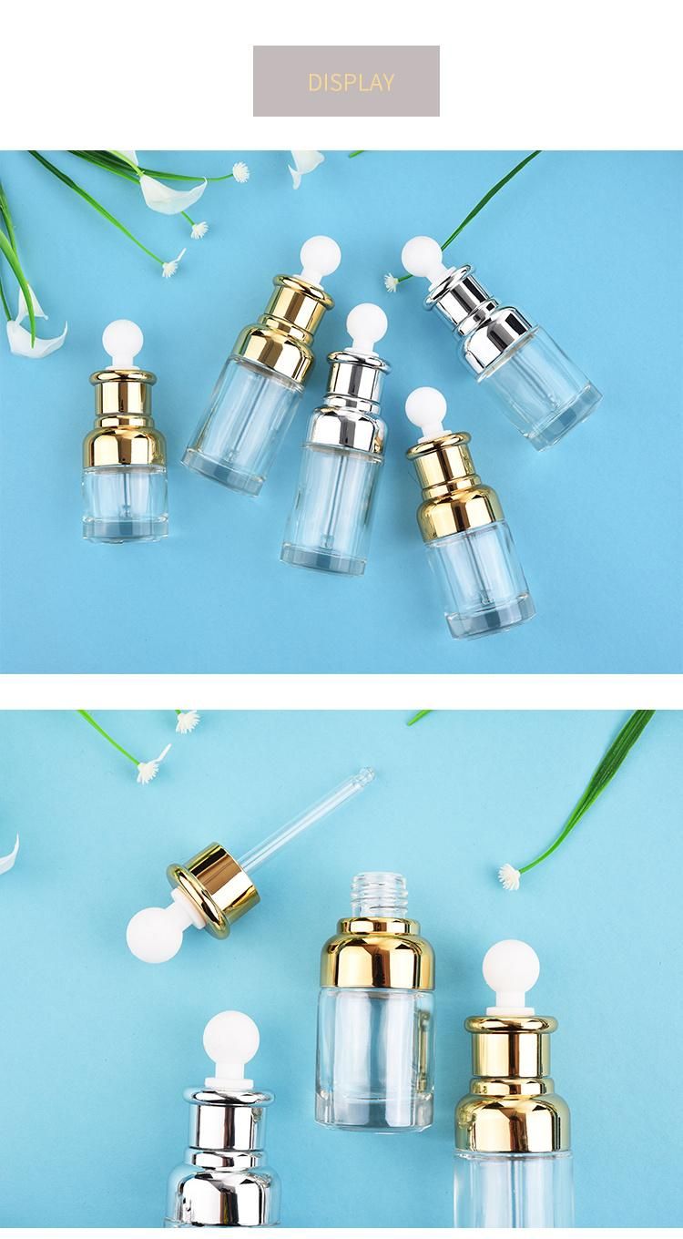 Glass Drop Bottle Aromatherapy Liquid Dropper for Essential Basic Oil Pipette Bottles Refillable 20-50ml High Quality