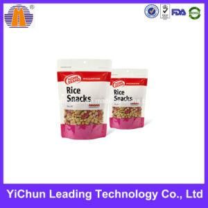 Plastic Window Hanger Zipper Stand up Snack Food Packaging Bag