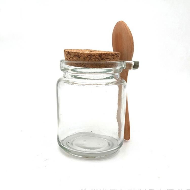 250ml Honey or Jam or Spice Glass Food Jar with Lug and Wooden Cap Wholesale