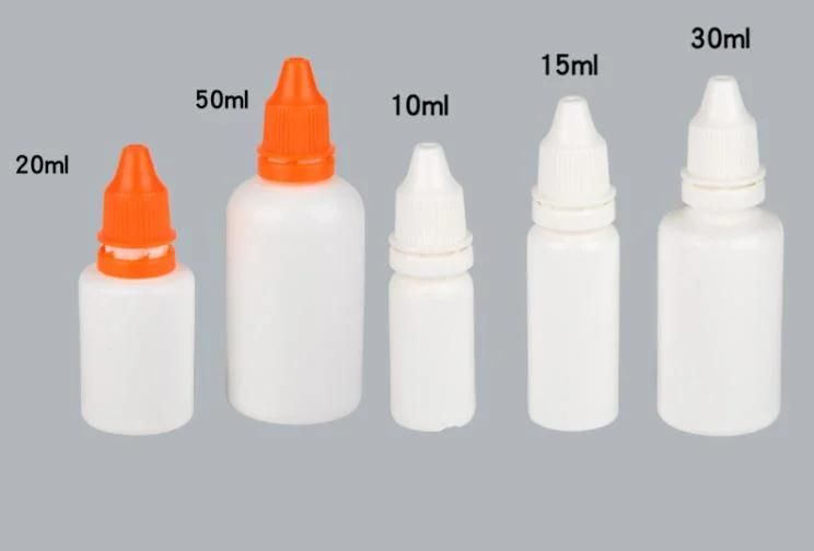 3ml 5ml 10ml 15ml 20ml 30ml Best Quality Plastic E-Liquid Bottles Eye Drops Bottles with Screw Cap