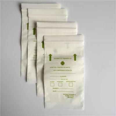 Medicine Envelope &Tablet Dispensing Ziplock Bags LDPE Plastic Gravure Printing Zipper Top 100%LDPE Accept