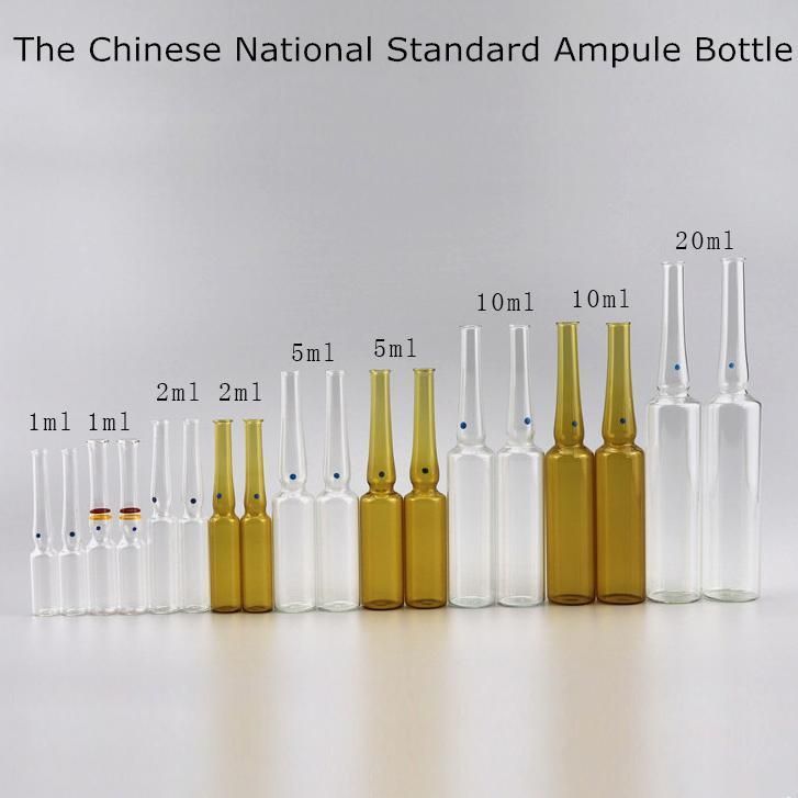 1ml 2ml 5ml 10ml 20ml GB Transparent/Amber Pharmaceutic Use Ampoule Bottle