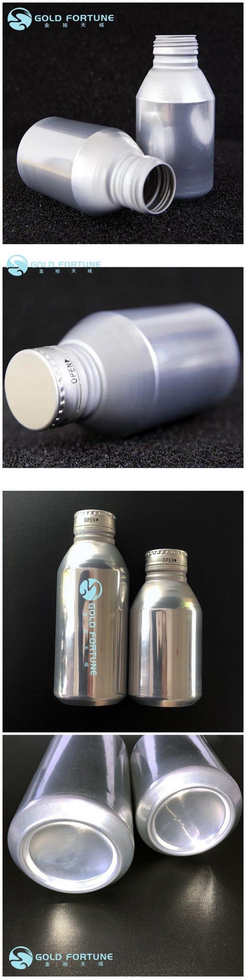 High Quality 330ml 400ml Thin Empty Aluminum Can with Screw on Cap for Beverage Drink