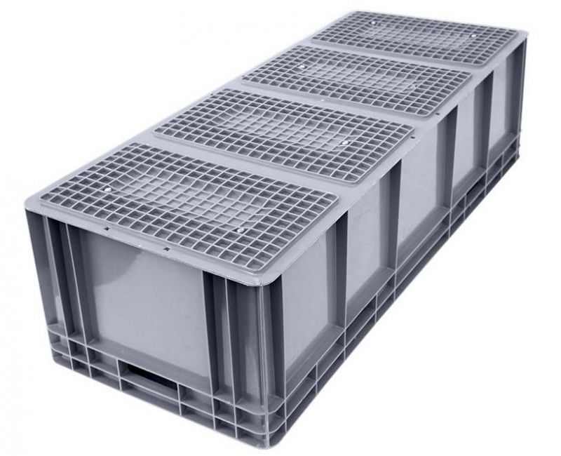 EU41028 EU Standard Plastic Turnover Box/Crate Industrial Plastic Turnover Logistics Box for Storage