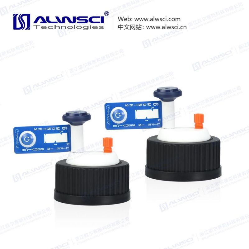 Alwsci New Black Gl45 Safety Cap Air Valve for Gl45 Reagent Bottle