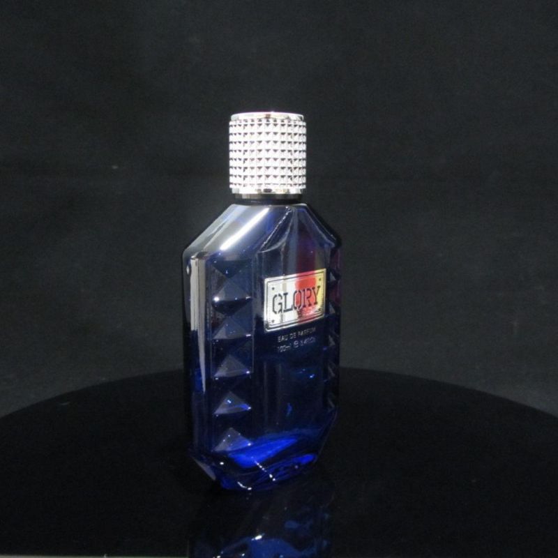 Black Luxurious Empty Glass Perfume Bottle with Cap