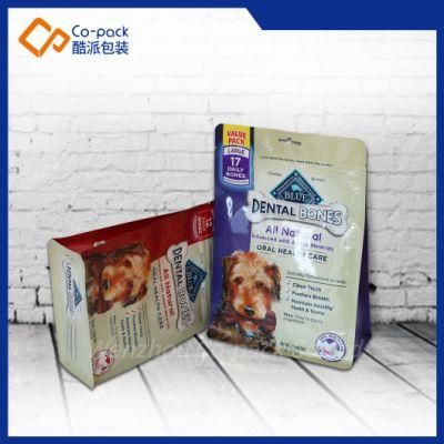 27/12 Oz Plastic Square Bottom Packaging for Pet Food Bag