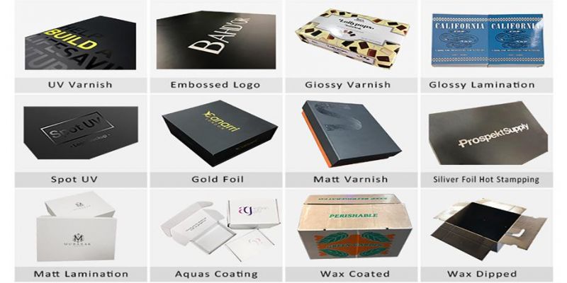 White Ivory Board Box with Cuatomized Logo and Printing