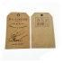 Wholesale Custom Brown Kraft Paper Tag Cardboard Kraft Hang Tags for Clothing