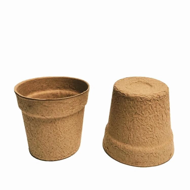 Biodegradable Paper Plant Cup Pulp Gardening Plant Pot Seedling Germination Seed Flower Cup with Pulp Base