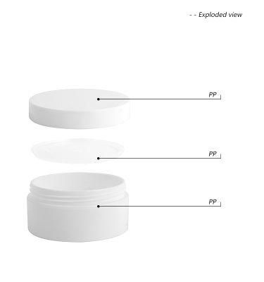 50ml Plastic Jar with Lid High Quality Plastic Cream Jar
