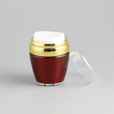 30ml Cosmetic Packaging Clear Amber Black Pet Plastic Cream Jar with Plastic Lid
