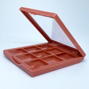 B034 Square Plastic Container Case 9 Colors Palette Eyeshadow Case