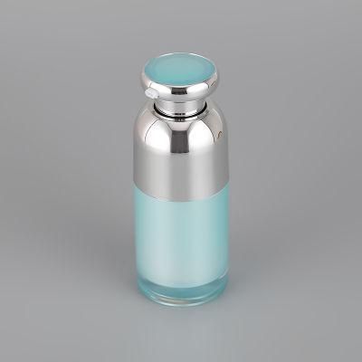 Lelegant Soft Touch Wholesale of Luxury Cosmetics 20ml 30ml Airless Pump Bottle with White Silver Pump Head