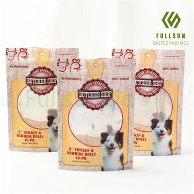 Custom Printing Recyclable Grocery Paper Bag for Fish Dog Cat Pet Food Packing Bag Kraft Paper Animal Food Packaging Plastic Bag