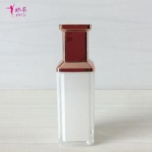 50ml White Color Square Acrylic Lotion Bottle for Skin Care Packaging