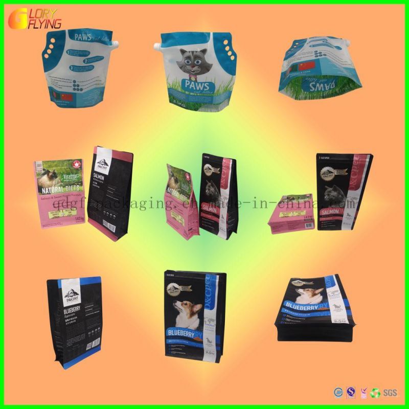 Multi-Color Printing Resealable Standing Bag Plastic Zipper Bag Pet Food Bag