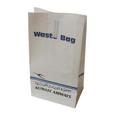 Logo Print Sharp Bottom PE Heat Sealing Medicine Cleaning Vomit Sickness Paper Bag