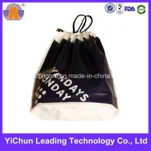 Plastic Handle Drawstring Custom Pull String Packaging Bag