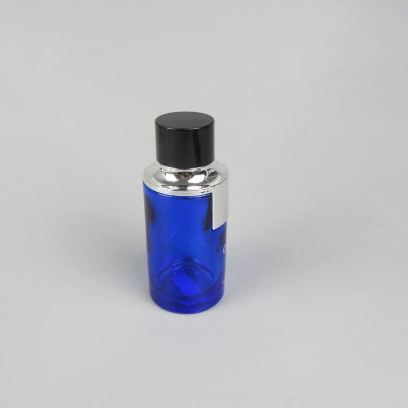 Gold Silver Sprayer Perfume Spray Glass Round Bottle Packaging