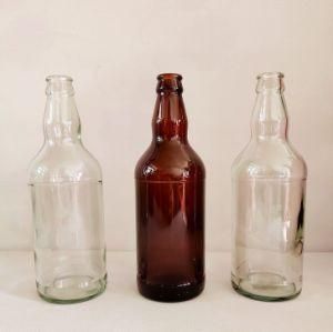 Wholesale Custom 12oz 250ml 750ml Clear Amber Empty Beer Glass Bottles