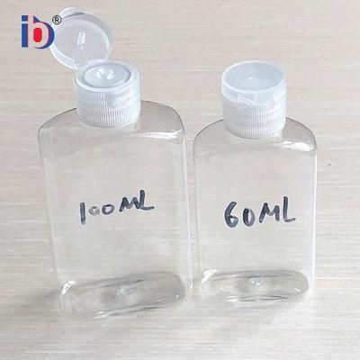 Hot Selling High Quality Transparent Square Sanitizer Plastic Bottles for Cosmetics