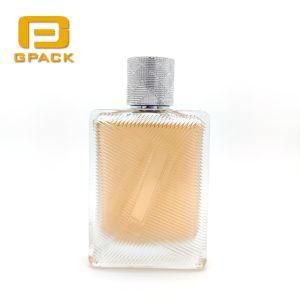 Best Design Special Retro Elegant Glass Perfume Bottles with Engrave Deboss Pattern Cap Collar Pump Sprayer Perfume Bottle