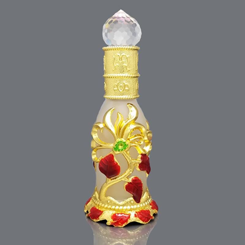 in Stock Ready to Ship 20ml Beautiful Silver Zinc Alloy Bottle for Perfume Oil for Skin Packaging Fragrance Bottle