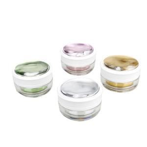 Round Acrylic Empty Plastic Cream Jar for Cosmetics Packaging Container