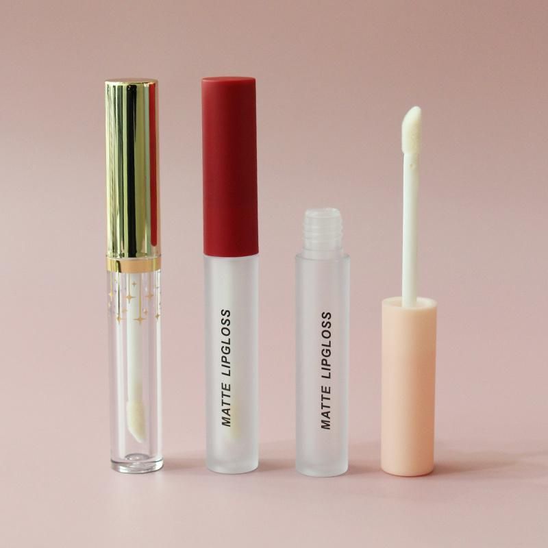 Slim Lipgloss Tube Nude Plastic Lipgloss Tubes Round Lipgloss Container