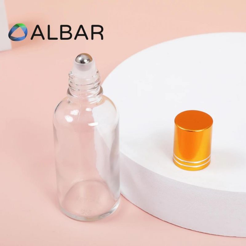 Light and Clear Roller on Glass Bottles with Customized Logo Printing Design