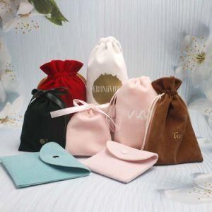 Custom Print Canvas Cotton Pouches Package for Gifts Cotton with Logo Blank Drawstring Bag
