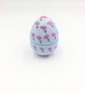 Egg Shape Round Tin Candle Box Wholesales