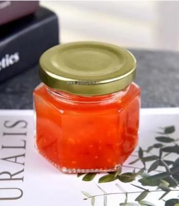 60ml Glass Hexagonal Honey Jar with Cap